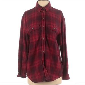 American Eagle Outfitters Red Plaid Button Down Shirt